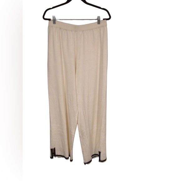 Ekouaer Lounge Set for Women 2 Piece Set Short Sleeve Sweater Top Wide Leg pant - Picture 3 of 3